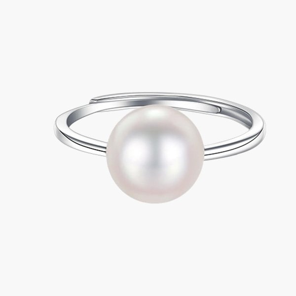 Antique Style S925 Pearl Adjustable Ring